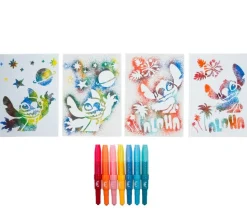 Set Dibujo Con Aerografos y Plantillas Stitch Más de 3 Años