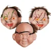 Set 3 Máscaras Chucky con pelo Muñeco Diabólico PVC - Azul, Marrón y Verde