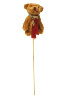 Set 3 Pinchos - Peluche Mini Osito Oso Bufanda Variado