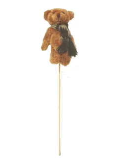 Set 3 Pinchos - Peluche Mini Osito Oso Bufanda Variado