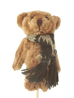 Set 3 Pinchos - Peluche Mini Osito Oso Bufanda Variado