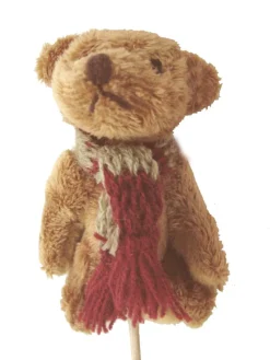 Set 3 Pinchos - Peluche Mini Osito Oso Bufanda Variado