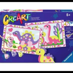 Online Ravensburger Set Pintar por números Tiernos Dinosaurios CreArt -