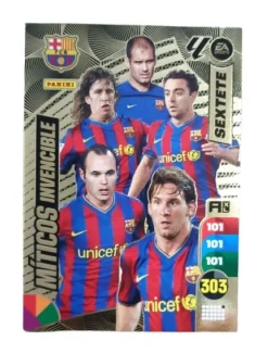 Sextete Míticos Barcelona Adrenalyn XL 2024 2025 Carta Colección Panini