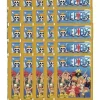 Hot PANINI 25 sobres One Piece 2023 El Nuevo Mundo 4 cromos y 1 carta por sobre