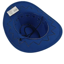 Sombrero Azul con Bandana Disfraz Vaquero Oeste