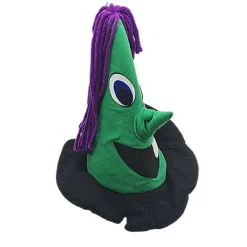 Discount Disfraces Lucero Sombrero Bruja Pelo Morado Infantil
