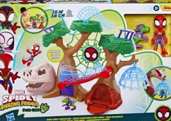 Discount Spidey and This Amazing Friends Spidey Dino webs árbol arácnido de Hasbro