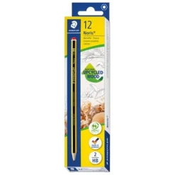 New Staedtler Noris 120-2BK10D Lápices de madera certificada - Color Negro 12 Unidades