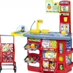 Supermercado Infantil con Carrito Rojo