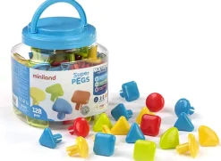 Miniland Superpegs. Bote 128 pinchos 39mm para mosaicos