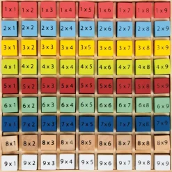 Discount Small foot Tablero colorido de madera multiplicaciones