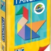 Tangram de madera en caja de metal