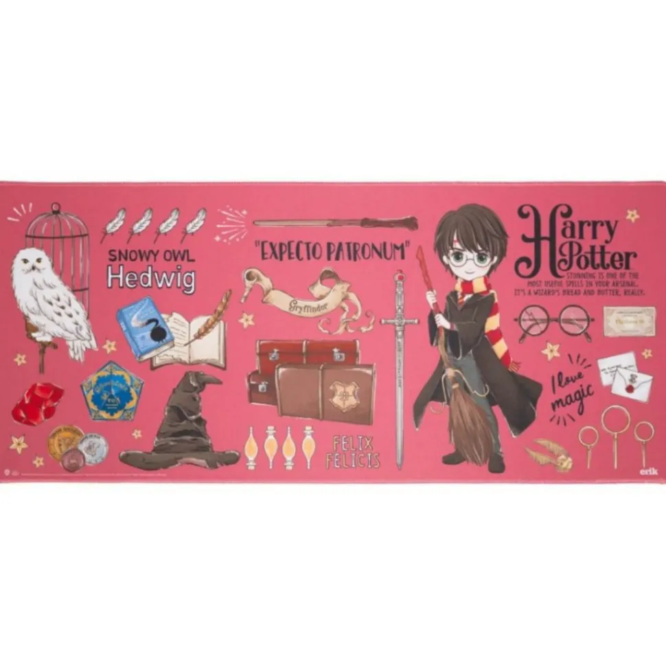 Tapete Alfombrilla De Escritorio XL Harry Potter 80x35cm, Antideslizante, Impermeable, ideal en Velocidad y prec