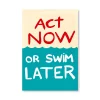 Outlet Tarjeta postal Act Now - Protest Stamps