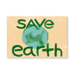 Tarjeta postal Save Earth - Protest Stamps