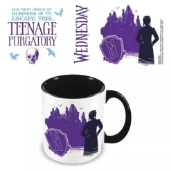 Taza Mug Cerámica Pyramid Miercoles Wednesday Escapar de Este Pulgatorio de Adolescentes 315ml