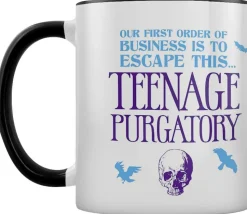 Taza Mug Cerámica Pyramid Miercoles Wednesday Escapar de Este Pulgatorio de Adolescentes 315ml