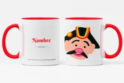 Pamplonicas® Taza personalizada de los gigantes y cabezudos de Pamplona: Coletas