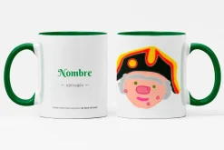 Taza personalizada de los gigantes y cabezudos de Pamplona: Verrugón
