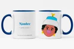 Taza personalizada de los gigantes y cabezudos de Pamplona: Esther Arata