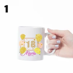 Discount Tape Pink Taza regalo cumpleaños personalizada