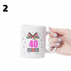 Discount Tape Pink Taza regalo cumpleaños personalizada