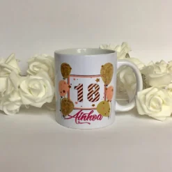 Discount Tape Pink Taza regalo cumpleaños personalizada
