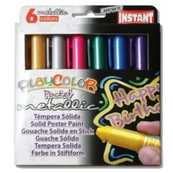 Témpera sólida Metallic PlayColor Pocket - Alpino
