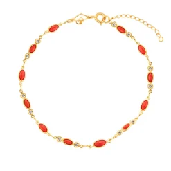Discount Omar Joyas Rommy Tobillera Coral