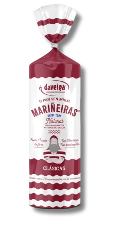 Online Daveiga, Mariñeiras Tostas de pan naturales Clásicas con mantequilla - Pack 10 x 200g