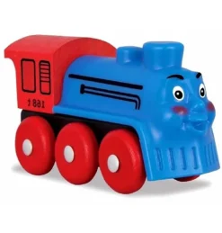 Tren Locomotora cara azul