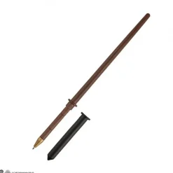 Outlet Cinereplicas Varita Bolígrafo Harry Potter con Soporte Escudo Hogwarts de Draco Malfoy +-25cm