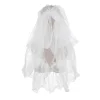 Velo de Novia Blanco con Plumas