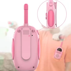 Klack Walkie Talkie Inalámbrico ® para niños y niñas, Recargable, Alcance hasta 3Km