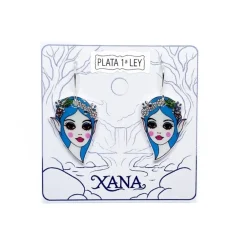 Hot Marga Robledo Xana Pendientes de colgar Azul