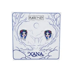 Xana Pendientes de presión Azul