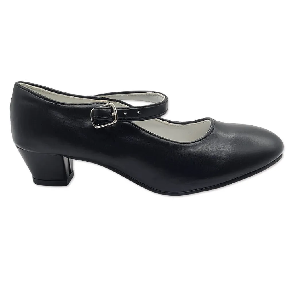 Online Disfraces Lucero Zapatos Sevillana lisos negros infantil